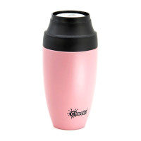 Термосклянка Cheeki 350ml Coffee Mugs Leak Proof, Pink