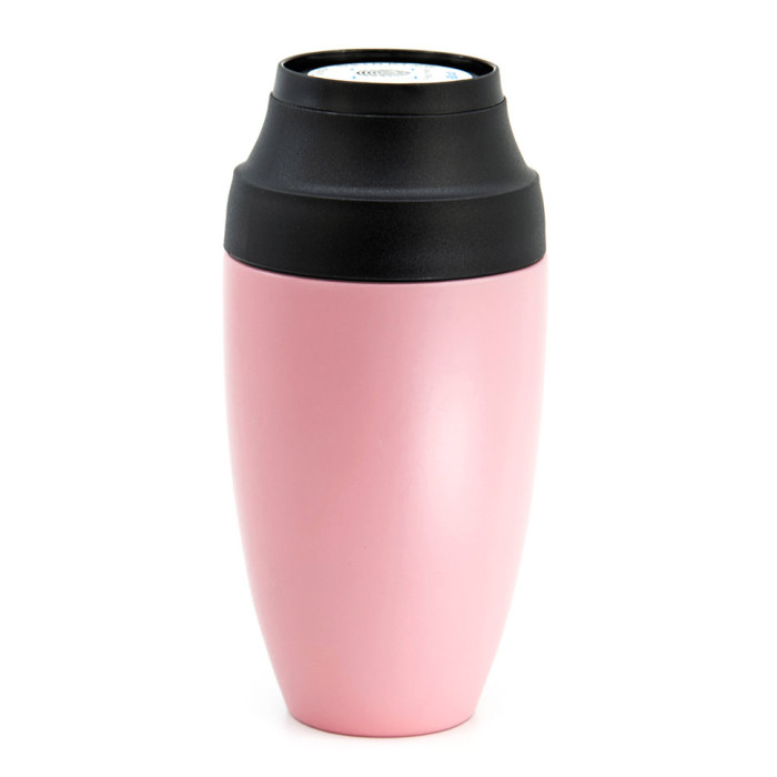 Термосклянка Cheeki 350ml Coffee Mugs Leak Proof, Pink 