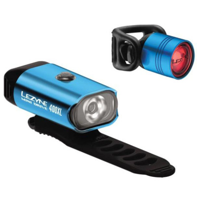 Комплект фар Lezyne MINI DRIVE 400 /FEMTO DRIVE PAIR 400/7 люменов Y13 голубой