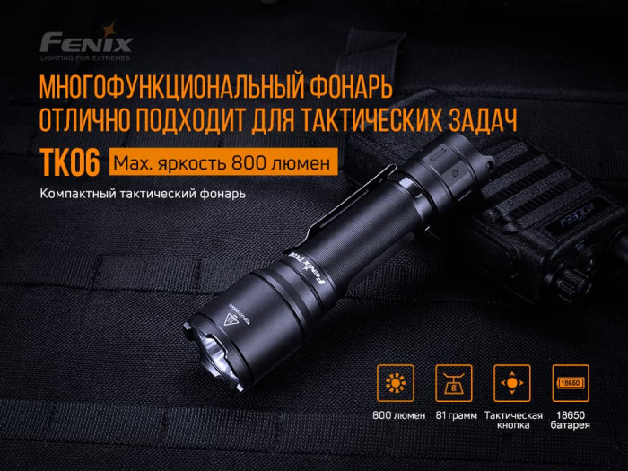 Ліхтар Fenix TK06 Luminus SST20 L4 2 + Набір для барбекю Roxon S602G 