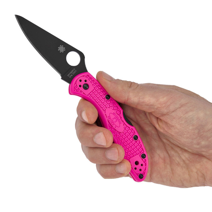 Ніж Spyderco Delica, S30V, pink 