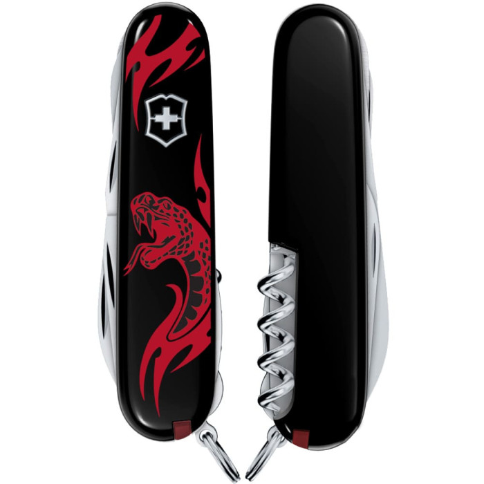 Складаний ніж Victorinox HUNTSMAN ZODIAC Вражаюча змія 1.3713.3.Z4351u 