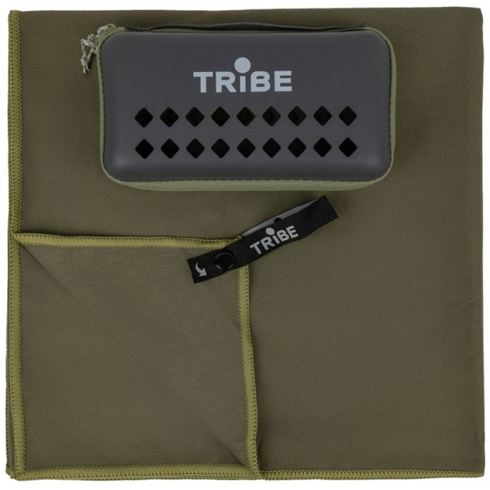 Рушник з мікрофібри Tribe Pocket Towel 40х80 см T-LC-0001-S, army-green 