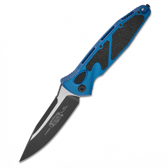 Нож Microtech Socom Elite Auto Drop Point Black Blade blue (160A-1BL) 