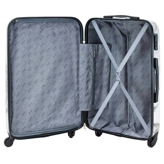 Валіза Semi Line 28" (L) White Marble (T5731-3) 