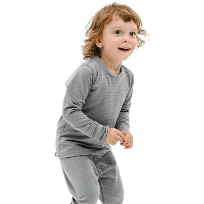 Термофутболка дитяча Turbat Yeti Top Kids cloudburst grey - 128 - темно-сірий 