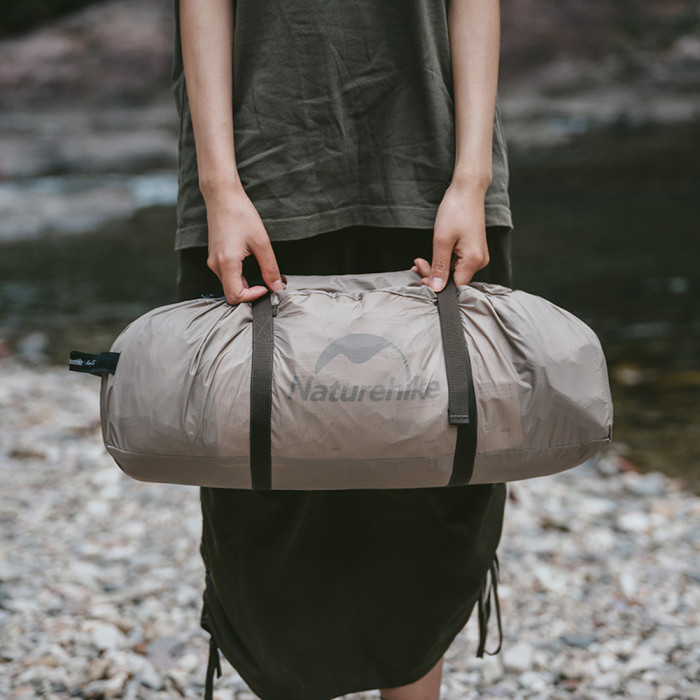 Намет двомісний з великим тамбуром та навісом Naturehike Shandi CNK2300ZP017, сірий 