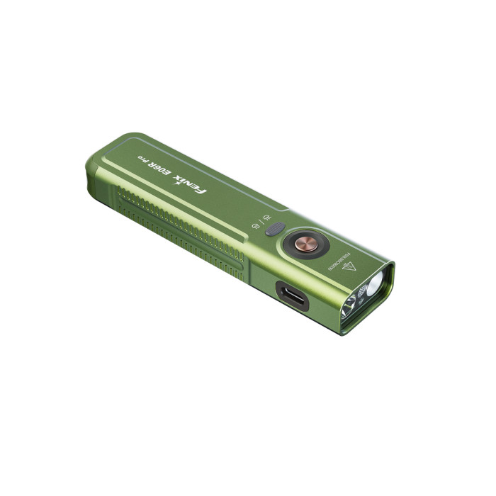 Ліхтар наключний Fenix E06R PRO, зелений 