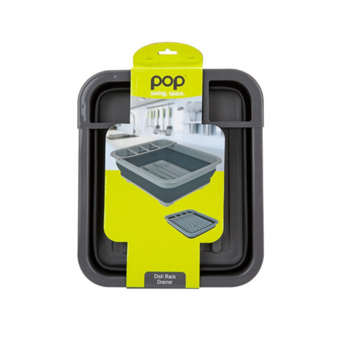 Сушарка для посуду складна Summit Pop Dish Drainer Black /Grey 