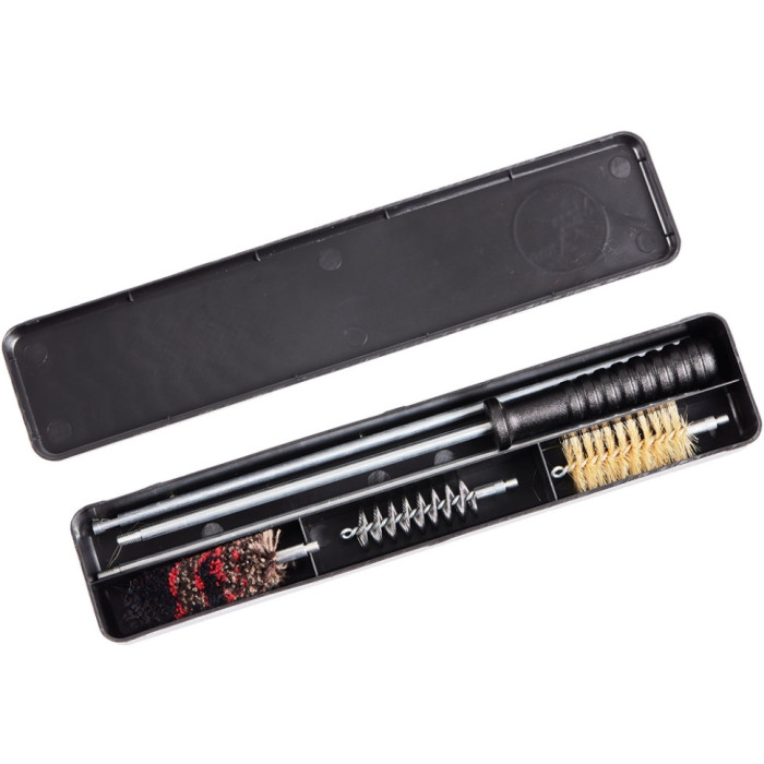 Набір для чищення MEGAline 12к. пластиковий короб, алюмінієвий шомпол 