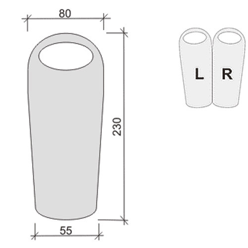 Спальний мішок Terra Incognita Compact 1000 червоний, розмір L 