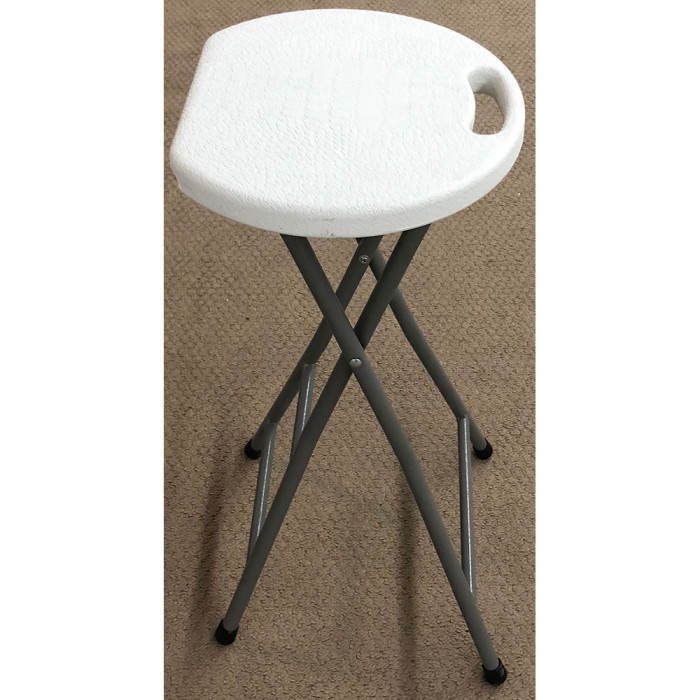 Стілець складаний круглий Time Eco ТЕ-1832, білий 