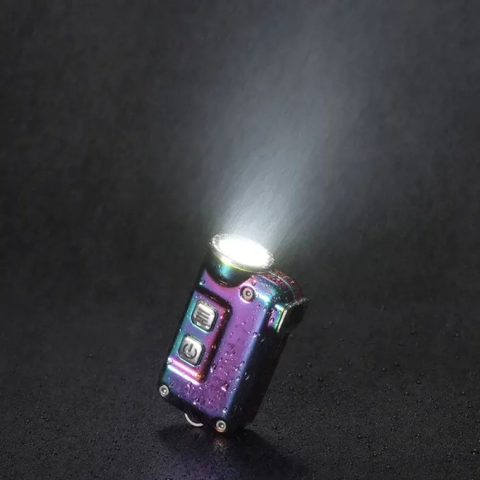 Ліхтар наключний Nitecore TINI SS чорна смола 