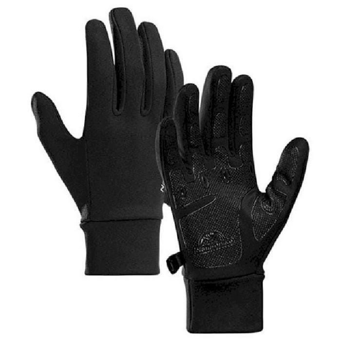 Рукавички трикотажні з покращеним хватом Naturehike NH20FS032, розмір XL, чорні 