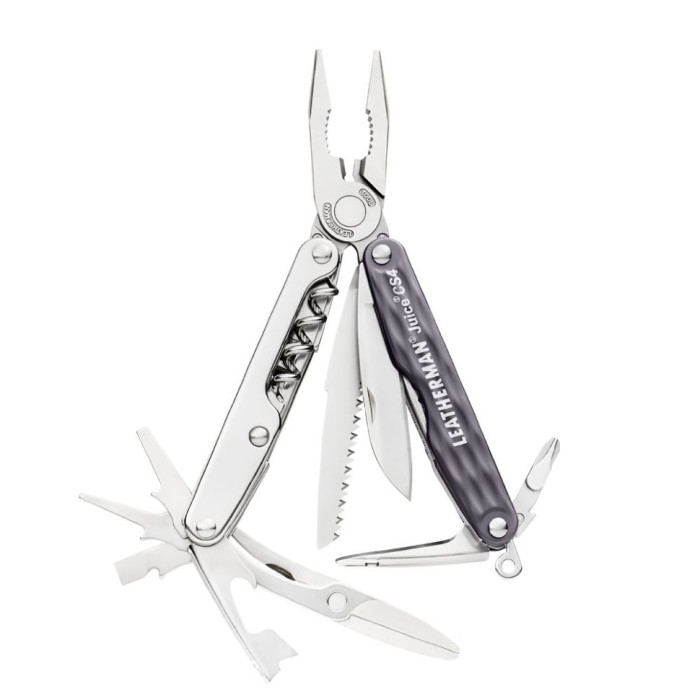 Мультитул Leatherman Juice CS4 - Granite gray (зі шкіряним чохлом, у подарунковій коробці) 