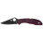 Нож Spyderco Delica 4 Lightweight Black Blade Micro-Melt PD1, FRN burgundy