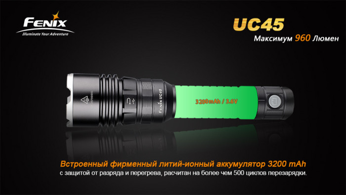 Ручний Ліхтар Fenix UC45 Cree XM-L2 (U2) LED, чорний 