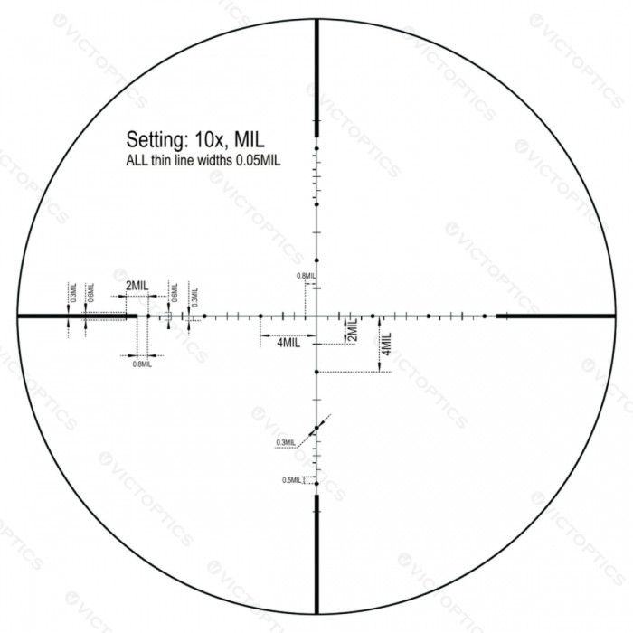 Приціл оптичний Vector Optics S4 4-16x44 (30 мм) SFP MDL wire reticle 