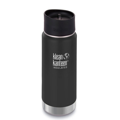 Термофляга Klean Kanteen широка Вакуумна кришка для Кафе сланцевий чорний матовий 473 мл