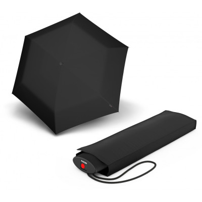 Парасоля Knirps AS.050 Black Мех / Складана / 6спиць / D98x24см