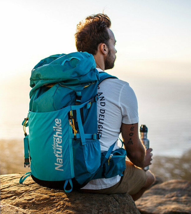 Рюкзак туристичний Naturehike NH18Y045-Q, 45 л, Блакитний 