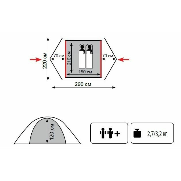 Намет Tramp Lite Tourist TLT-004, пісочний 