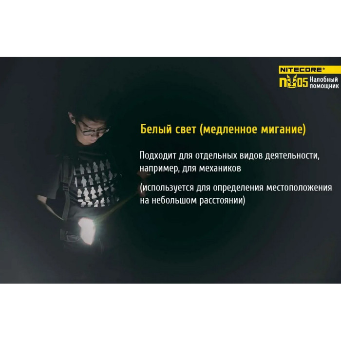 Ліхтар налобний Nitecore NU05 KIT 