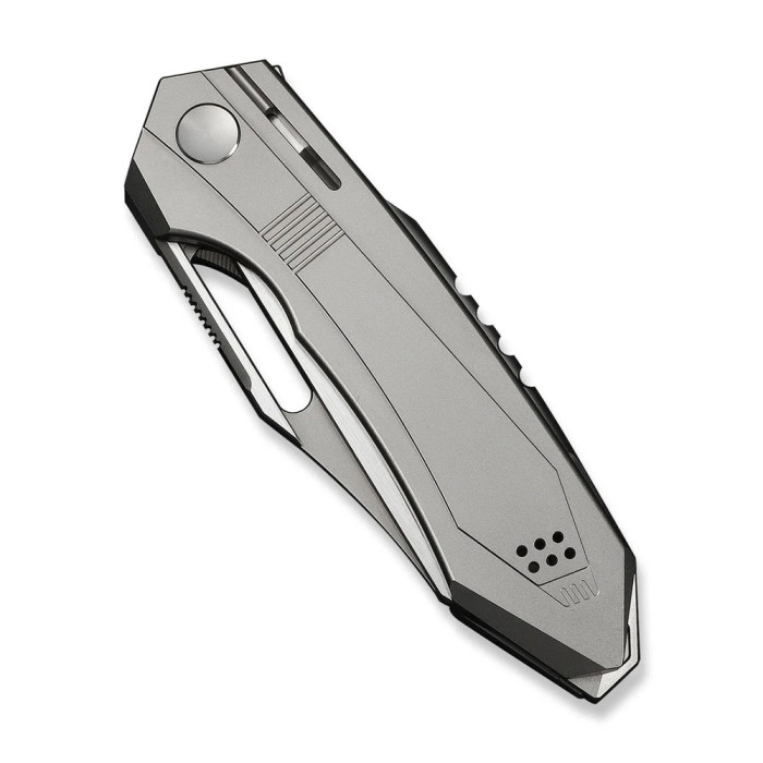 Ніж складаний туристичний Weknife Bogey (9.3 см) Bohler M390 / Titanium сірий