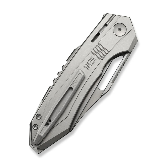 Ніж складаний туристичний Weknife Bogey (9.3 см) Bohler M390 / Titanium сірий