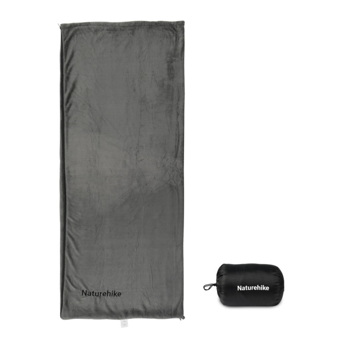 Підкладка для спального мішка Naturehike CNK2450WS024, фліс, графіт 