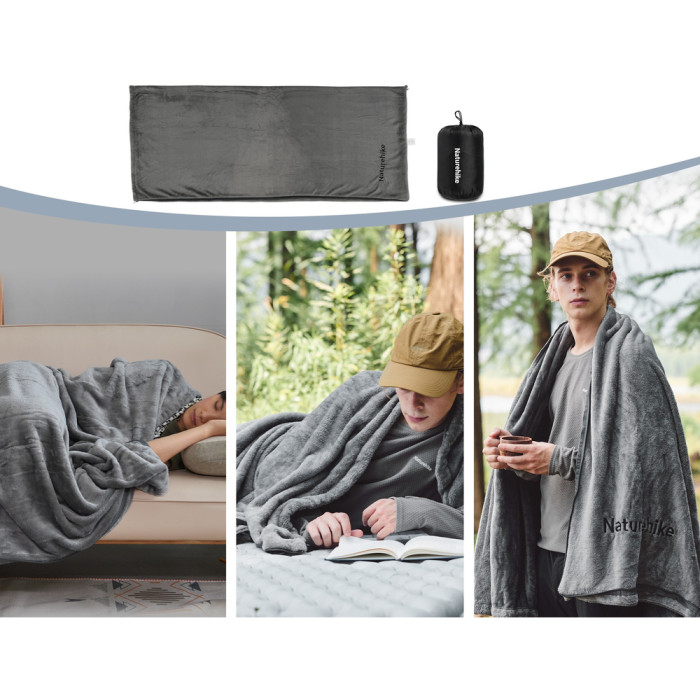 Підкладка для спального мішка Naturehike CNK2450WS024, фліс, графіт 