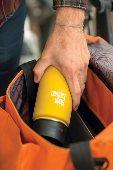 Термофляга Klean Kanteen широка Вакуумна кришка для Кафе з лимонним Каррі матовий 473 мл 