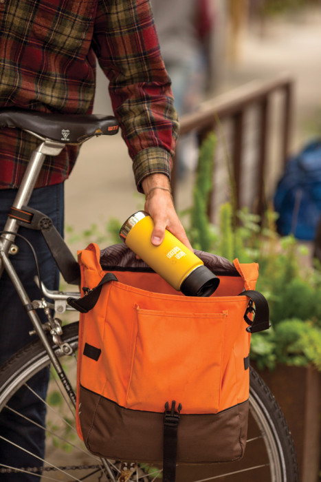 Термофляга Klean Kanteen широка Вакуумна кришка для Кафе з лимонним Каррі матовий 473 мл 