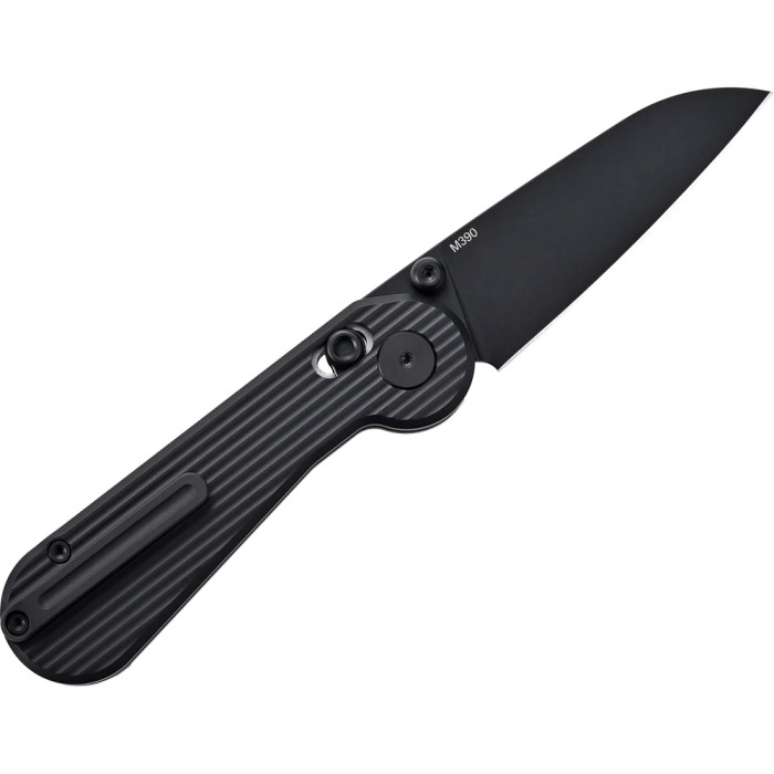 Ніж-антистрес Hightron EdgePlay, M390, титан TC4, черный 