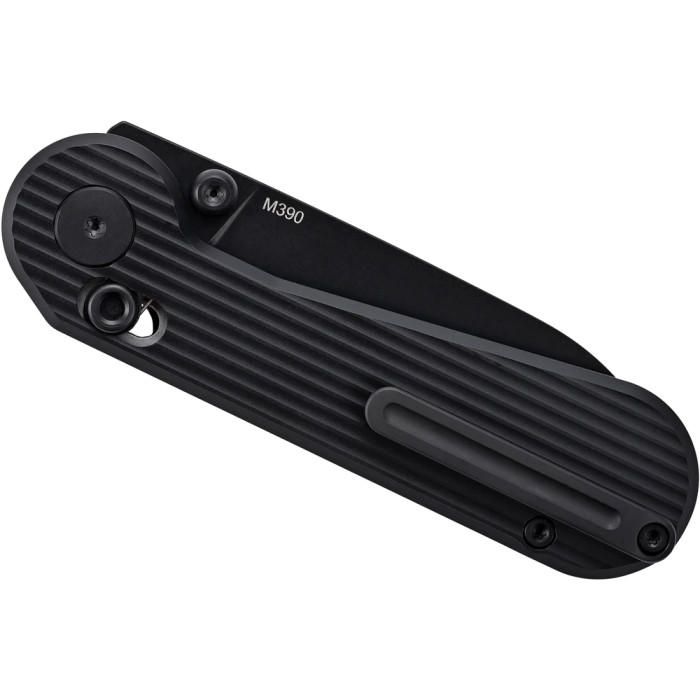 Ніж-антистрес Hightron EdgePlay, M390, титан TC4, черный 