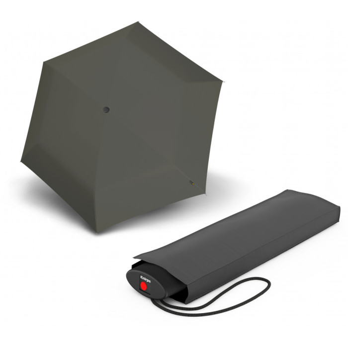 Парасоля Knirps AS.050 Dark Grey Мех / Складана / 6спиць / D98x24см 