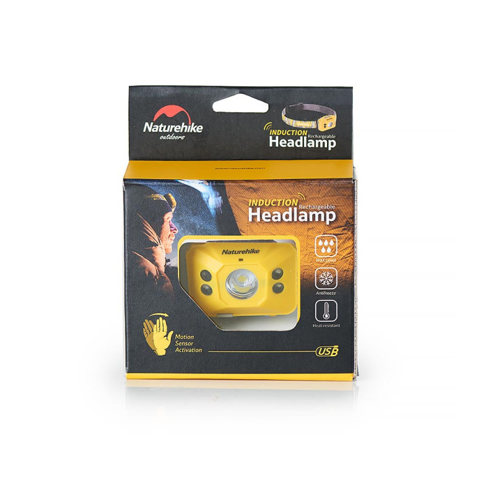 Ліхтар налобний Naturehike NH SD-02 Rechargable lamp 1200mAh yellow NH17G025-D 