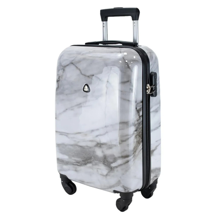 Валіза Semi Line 20" (S) White Marble (T5731-1) 