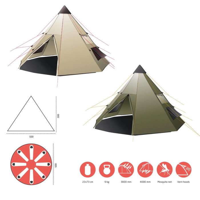 Намет Grand Canyon Black Falls 8 Capulet Olive (330039) 