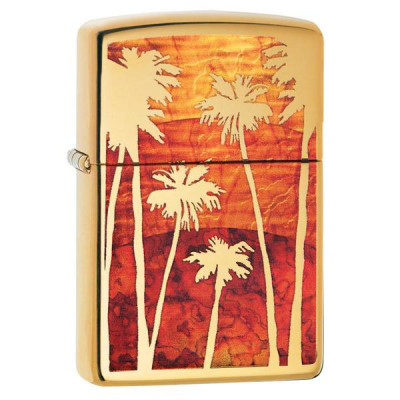 Запальничка Zippo 254b Fuzion Palm Tree Sunset 29420