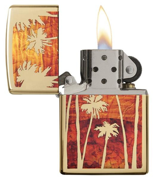 Запальничка Zippo 254b Fuzion Palm Tree Sunset 29420 