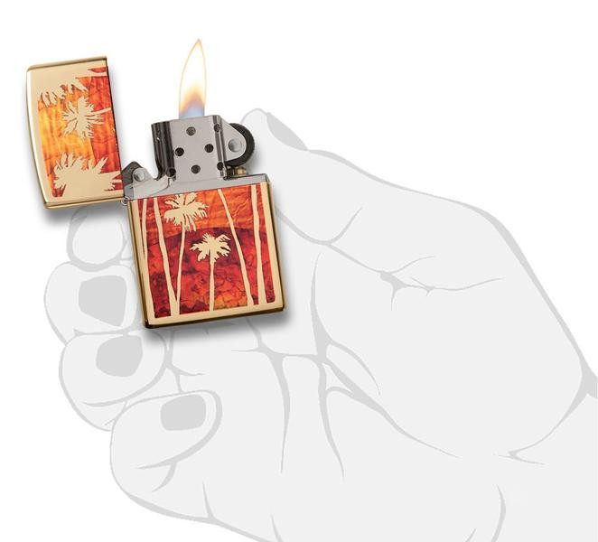 Запальничка Zippo 254b Fuzion Palm Tree Sunset 29420 