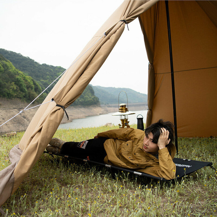 Ліжко складане Naturehike XJC05 NH20JJ001, Поліестер Oxford / алюміній, чорний 