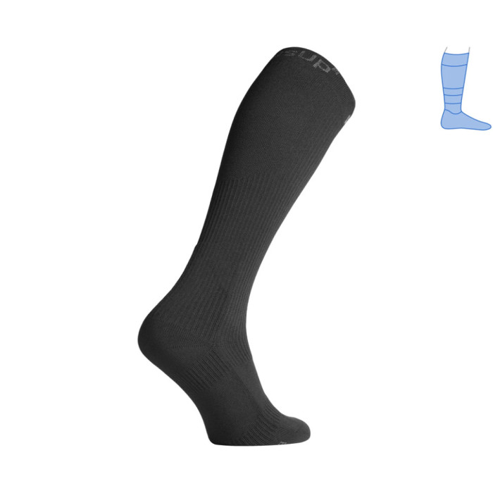 Компресійні гольфи захисні демісезонні Protector LongDry PRO чорні M 40-43 