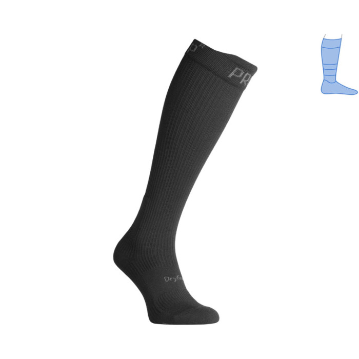 Компресійні гольфи захисні демісезонні Protector LongDry PRO чорні M 40-43 