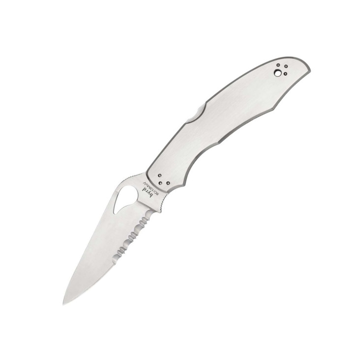 Ніж Spyderco Byrd Cara Cara 2 Steel Handle, полусеррейтор BY03PS2 