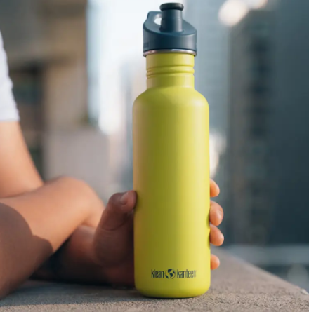 Спортивна пляшка для води Klean Kanteen Classic Sport Cap 800 мл-жовта 
