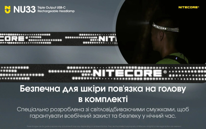 Ліхтар налобний Nitecore NU33 limited edition (700 люмен) 