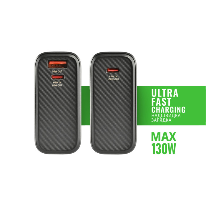 Повербанк 20000mAh VIDEX VPB-323 PD100W Black 