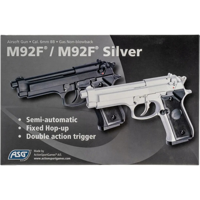 Пістолет страйкбольний ASG M92F Green Gas кал. 6 мм 